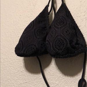 Black lace bikini